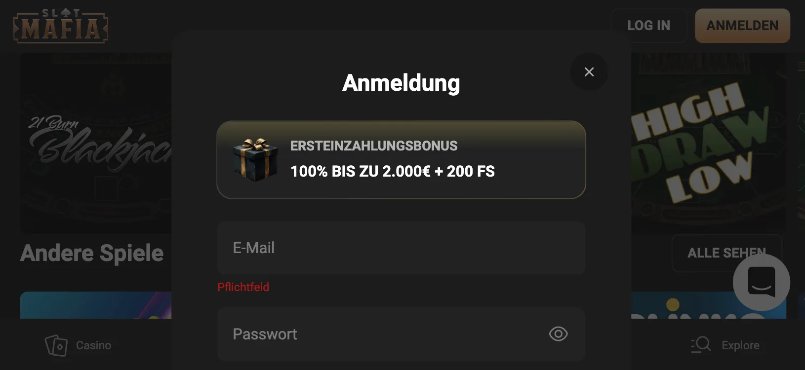 Slot Mafia login