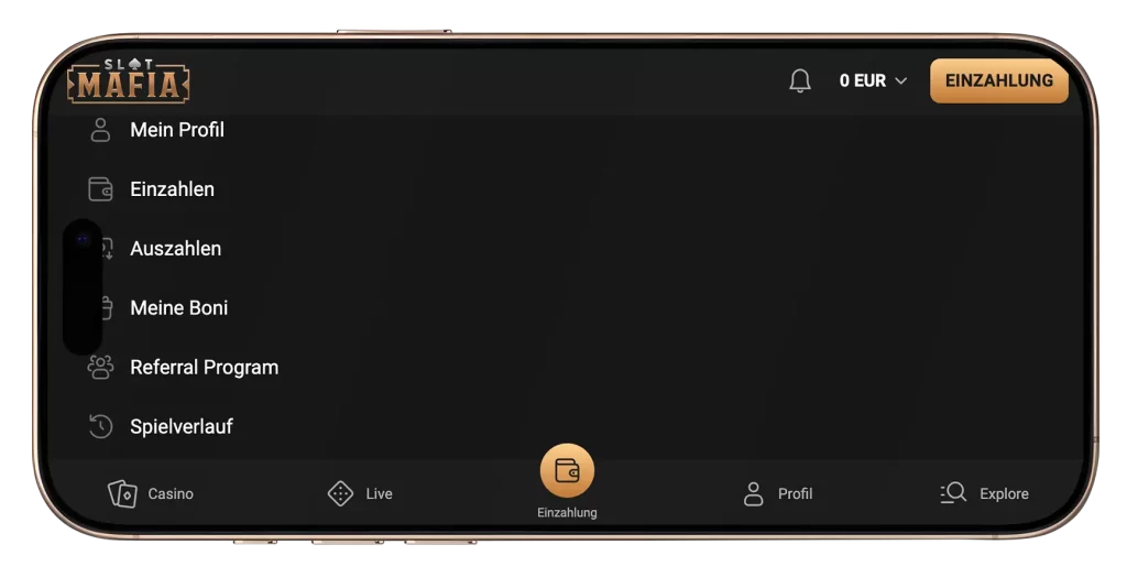 SlotMafia Casino mobile app